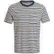 Camiseta de hombre Craghoppers Mollugo Short Sleeved T-Shirt blanco/azul Blue Navy Stripe