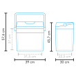 Caja de refrigeración Mestic Thermo electric MTEC-28 AC/DC