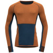 Camiseta funcional de hombre Devold Tuvegga Sport Air Shirt naranja/azul Ink