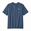 Camiseta de hombre Patagonia P-6 Logo Responsibili Tee azul/gris Utility Blue