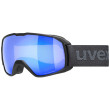 Gafas de esquí Uvex Xcitd CV negro black matt SL/blue-green