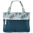 Bolsa de playa Aquawave Thermis azul AtlanticDeep/DustyAquaLeavesPrint