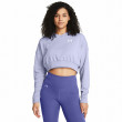 Sudadera de mujer Under Armour Rival Terry OS Crop Crw azul claro Celeste/White