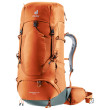 Mochila Deuter Aircontact Lite 50 + 10 naranja chestnut-teal