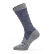 Calcetines impermeables SealSkinz WP All Weather Mid Length azul/gris NavyBlue/GrayMarl