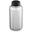 Botella de acero inoxidable Klean Kanteen Wide w/Wide Loop Cap - brushed stainless 1900 ml plata silver