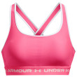 Sujetador Under Armour Crossback Mid Bra rosa Pink Punk/Pink Punk/White