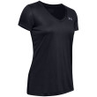 Camiseta funcional de mujer Under Armour Tech SSV - Solid 2023 negro Black / / Metallic Silver