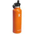 Termo Hydro Flask Standard Flex Straw Cap 21 OZ blanco/naranja mesa