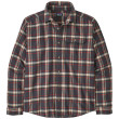 Camisa de hombre Patagonia Fjord Flannel Shirt negro/rojo Major: Ink Black