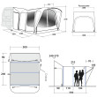 Carpa de autocaravana/furgoneta Outwell Newburg 240 Air Tall