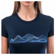 Camiseta funcional de mujer Sensor Merino Active Pt Mountains Deep Blue