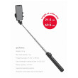 Palo de selfie Swissten BLUETOOTH SELFIE STICK ALUMINUM TRIPOD PRO