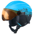 Casco de esquí para niños Relax Twister Visor azul/negro