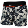 Calzoncillos bóxer para hombre Saxx Non-Stop Stretch Cotton Trunk gris/negro pop grunge camo-graphite