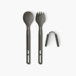 Juego de cubiertos Sea to Summit Frontier UL Cutlery Set 2 Piece Long gris Aluminium Hard Anodised Grey