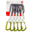 Juego de cintas express Ocún Hawk Qd Combi Bio-Dyn-Ring 15 mm 10 cm 5-Pack verde/gris Green