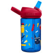 Botella para niños Camelbak Eddy+ Kids 0,4l azul/rojo Skate Monsters