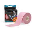 Venda adhesiva BronVit Sport Kinesio Tape classic 5 cm x 6m rosa claro