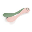 Cubierto Light My Fire Spork Medium 2-pack rosa/verde Sandygreen/Dustypink