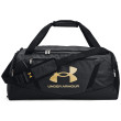 Bolsa de deporte Under Armour Undeniable 5.0 Duffle MD negro/dorado Black Medium Heather / Black / Metallic Gold