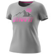 Camiseta funcional de mujer Dynafit Transalper Graphic S/S Tee W gris alloy