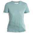 Camiseta funcional de mujer Icebreaker Women Merino Core SS Tee Plume azul claro Cloud Ray