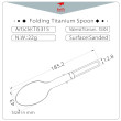 Cuchara Keith Titanium Folding Titanium Spoon