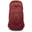 Mochila de senderismo para mujer Osprey Aura Ag 65 rojo berry sorbet red