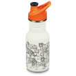 Botella para niños Klean Kanteen Classic Sport 355 ml blanco