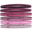 Banda para cabeza Under Armour Mini Headbands negro/rosa Black/PolarisPurple/PinkQuartz