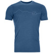 Camiseta de hombre Ortovox 150 Cool Mountain Ts M azul mountain blue