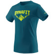 Camiseta de hombre Dynafit Graphic Co M S/S Tee azul/verde Petrol/Hardcore