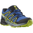 Calzado para niños Salomon Speedcross Climasalomon™ Waterproof azul/verde Nautical Blue / Black / Acid Lime