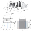 Carpa de autocaravana/furgoneta Outwell Wolfburg 450 Air