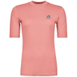 Camiseta de mujer Ortovox 185 Merino Mtn Hug Ts Women's rosa Bloom