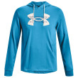 Sudadera de hombre Under Armour Rival Terry Logo Hoodie azul Capri/Petrol Blue/Onyx White