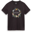 Camiseta de mujer Vans Wreath Of Flowers BFF Tee-B negro LICORICE