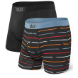 Calzoncillos bóxer Saxx Ultra Boxer Brief Fly 2Pk mix1 Black/Paintroller