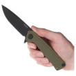 Navaja Acta non verba Z100 BB DLC/Plain Edge, G10 verde olive