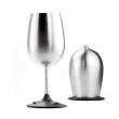 Copa GSI Outdoors Glacier Stainless Nesting Wine plata