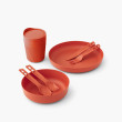 Vajilla Sea to Summit Passage Dinnerware Set 1P 7 Piece rojo Spicy Orange