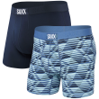 Calzoncillos bóxer Saxx Ultra Super Soft Boxer BF 2Pk azul dazed argyle/navy