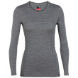 Camiseta de mujer Icebreaker W's 260 Tech LS Crewe gris GritstoneHthr