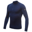 Camiseta funcional de hombre Sensor Merino Active dl.rukáv azul oscuro Deep Blue