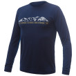 Camiseta funcional de hombre Sensor Merino Active Pt Mountains dl.rukáv azul oscuro Deep Blue