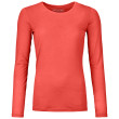 Camiseta funcional de mujer Ortovox 150 Cool Clean Ls W rosa coral