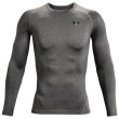 Camiseta funcional de hombre Under Armour HG Armour Comp LS gris CarbonHeather//Black