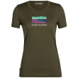 Camiseta de mujer Icebreaker Women Tech Lite II SS Tee Trailhead verde loden