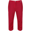 Pantalones de tres cuartos para mujer Regatta Chaska Capri II rojo DarkCerise